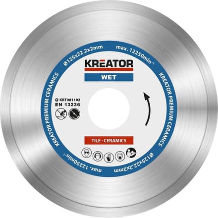 Kreator KRT081102 Diamantschijf D125 Premium nat