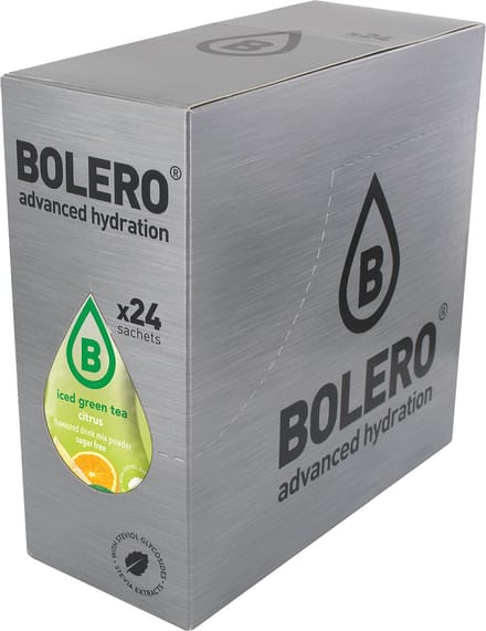 Bolero Iced Green Tea (24x8g) Citrus - Intra- & Post-Workout - Intra-Workout