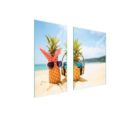 TMK ArtDeko Serie - Snijplank - 75x52 cm - Glas - Ananasmotief