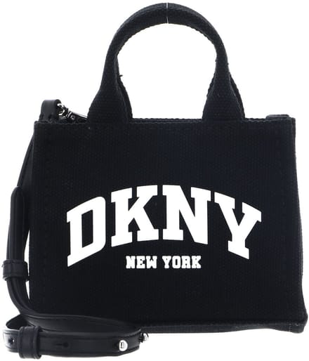 DKNY handtas schoudertas Hadlee Mini Crossbody Black / Silver zwart