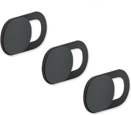 Scoby - Zwarte Webcam Cover - Schuifbare Privacybescherming voor Telefoon, Tablet & PC - 3 Stuks