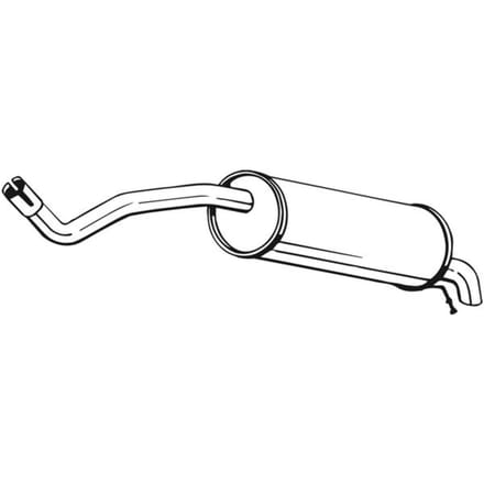 Geluiddemper achter BOSAL 220-017