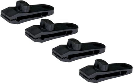 Camp Active Tenttapijt clips - zeilklem met schroef - set van 4 - zwart - 82 mm