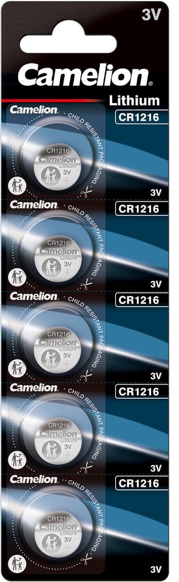 Camelion Lithium CR1216 3V - blister 5 Stuks