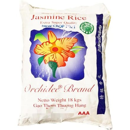 Orchidee jasmijnrijst langkorrel AAA 18 kg