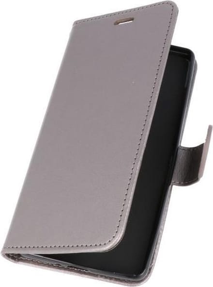 Grijs Wallet Case Hoesje voor Sony Xperia XZ2