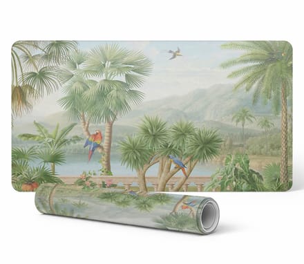 Designer beschermlaptoppad met tropisch landschap, 100x50 cm