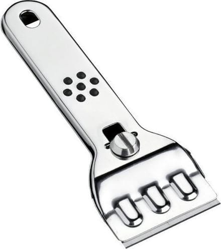 reinigingsschraper 13 x 4,5 cm RVS chroom