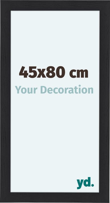 Your Decoration - Fotolijst 45x80 cm - MDF - Zwart Houtnerf - Como