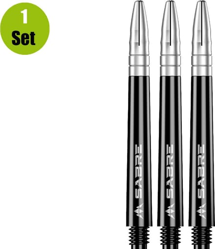 Mission Sabre Black Base Silver - Dart Shafts