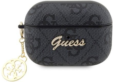 Guess 4G PU Leather Case - Apple Airpods Pro 2 (2e generatie met modelnummers A2700 en A2968) - Grijs