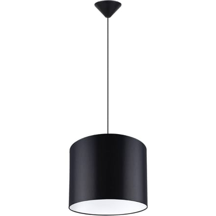 Sollux Lighting Hanglamp Nova - E27 - zwart - stof/PVC - 88x30x30cm