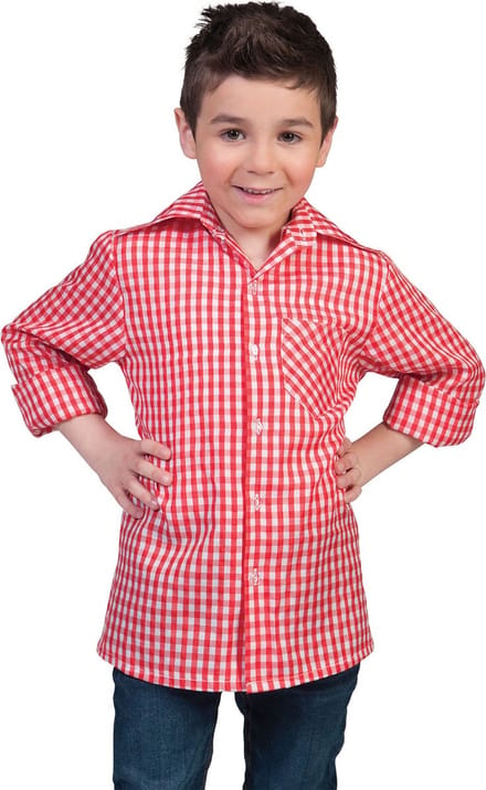 Tiroler blouse rood kind