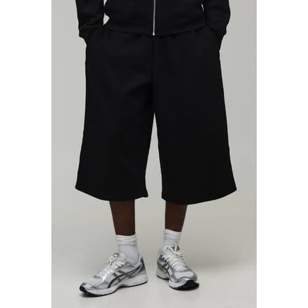 Longline Jersey Jort | Black | Size XL