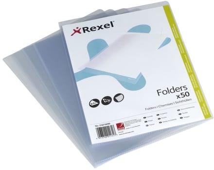 REXEL documenthoezen A4 transparant PP 0,10 mm
