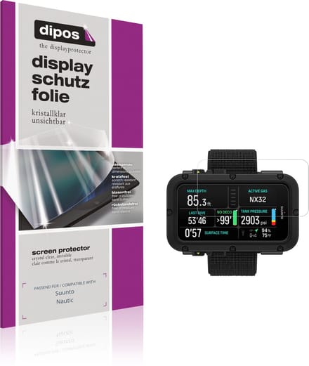 dipos – 6x Beschermfolie geschikt voor Suunto Nautic | Krasbestendige & heldere Screenprotector Ultra-Thin