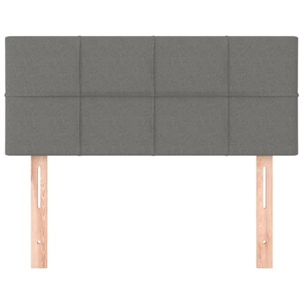 vidaXL - Hoofdbord - 80x5x78/88 - cm - stof - donkergrijs