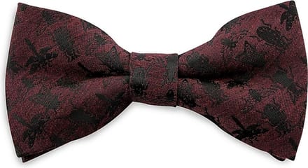 We Love Ties - Strikken - Strik Beautiful Bugs bordeaux - bordeauxrood / zwart