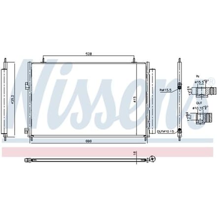 Condensator, aircosysteem CORROSIEBESCHERMING & PLUGVULLING NISSENS 940961