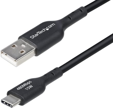 StarTech.com 2m (6.6ft) USB-A to USB-C Charging Cable Charger Cord M/M - USB-C cable - USB to 24 pin USB-C - 2 m