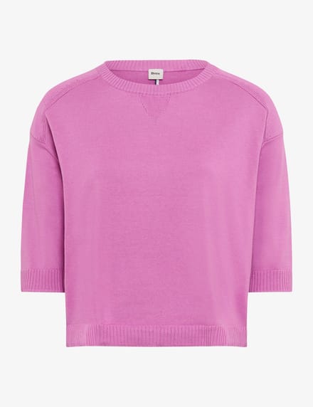 Brax Dames Trui  Style NIA bright purple, roze, maat 48