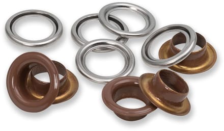 Ringen met schijven 11mm donker bruin 20st - Prym