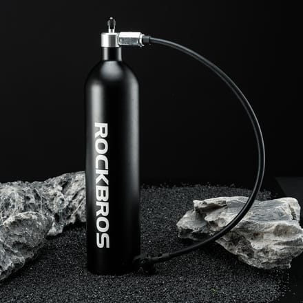 Rockbros Tubeless Tire Inflator 200 PSI 1.2l - Black