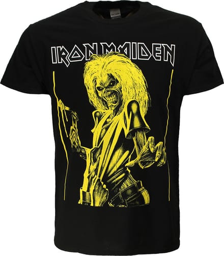 Iron Maiden Killers Yellow Flyer T-Shirt - Officiële Merchandise - S