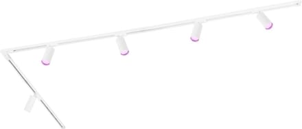 Ledvion - Smart LED Railverlichting 3M + 5 Railspots (4.9W - RGB - Wit - Dimbaar) - 1-Fase