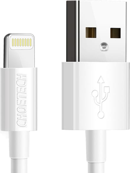 Choetech - MFI - USB - Lightning-kabel 1,2m wit - (IP0026 - wit)