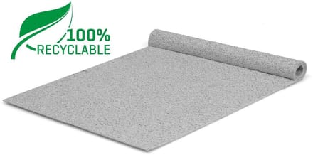 GJ Floors - Glitter loper (recyclebaar) | Zilver - Breedte x Lengte: 2 meter / 8 meter