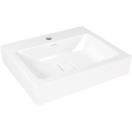 Kaldewei CONO wall-mounted washbasin 3089 with 1 tap hole, 60 cm 902506013001