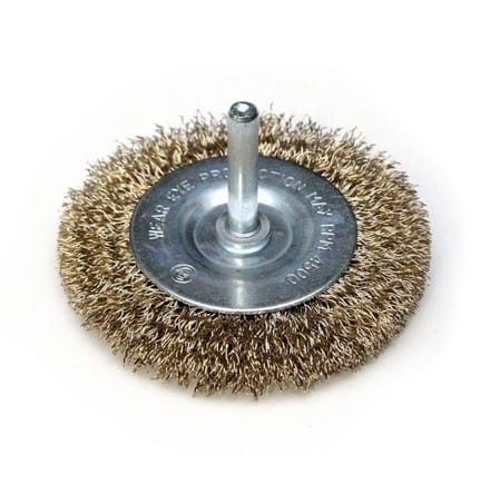 Dedra - Borstel Opzetstuk Voor Boormachine - Mosiëzwire - 100 mm