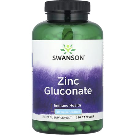 Zinkgluconaat, 50 mg, 250 Capsules