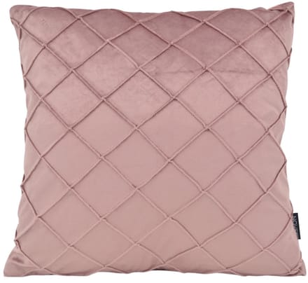 NOVÉE Sierkussen velvet cross oudroze | 45x45 cm | velvet/polyester