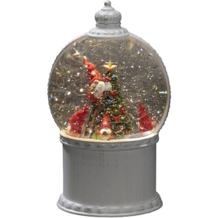 Konstsmide 4300-200 LED-lantaarn Kerstman Warmwit LED Wit Watergevuld, Timer