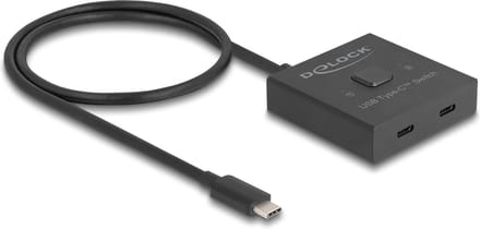 Delock USB 10 Gbps USB Type-C™ Switch 2 to 1 bidirectional 8K