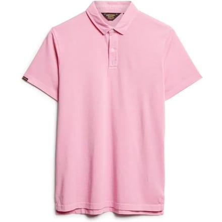 Superdry Studios Jersey Korte Mouw Poloshirt Roze L Man