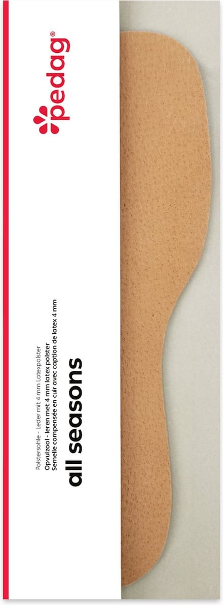 Pedag Lederen opvulzool met 4mm latex dempende ondergrond maat 41