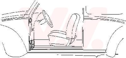 Van Wezel - PLAATWERKPANELEN AUTODEUR VOOR VW BEETLE 1972-1998 DUR213577VWAN