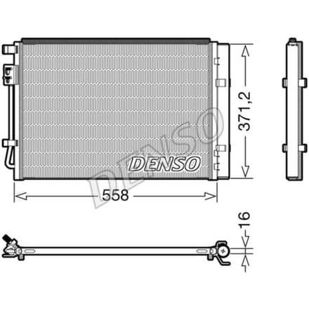 Condensator, airconditioning DENSO DCN41015