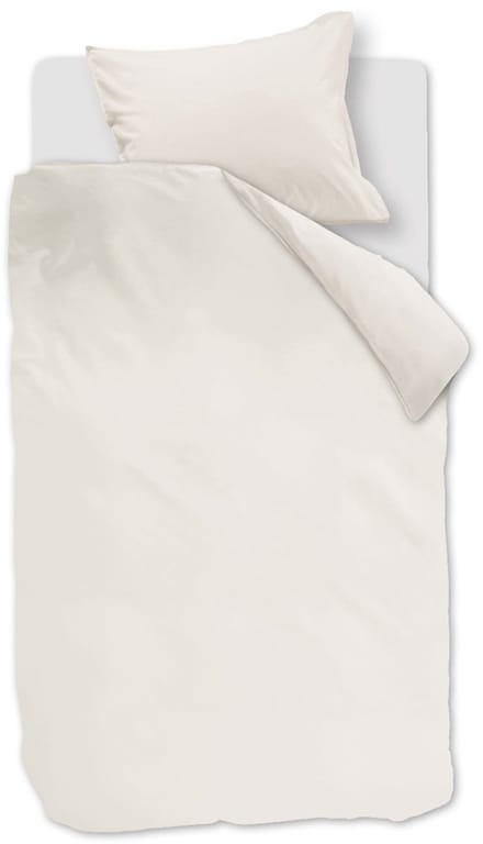Linolux Dekbedovertrek Washed Cotton White 1 persoons