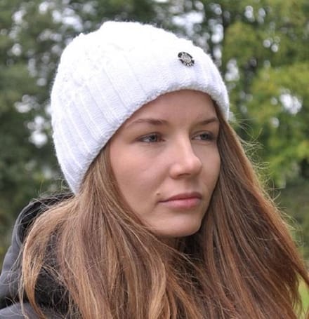 Hats&Co beanie voor de moderne vrouw - kleur wit