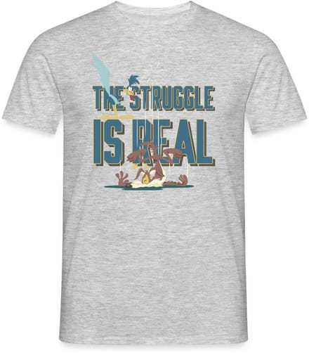 Looney Tunes The Struggle Is Real T-Shirt Heren