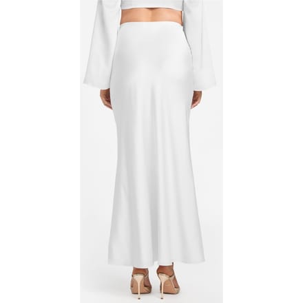 GUESS Monica Long Skirt White Peaks Größe: 42 | Maxiröcke Outlet | Damen | Weiß