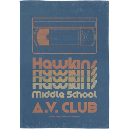 Stranger Things Hawkins A.V. Club Tea Towel