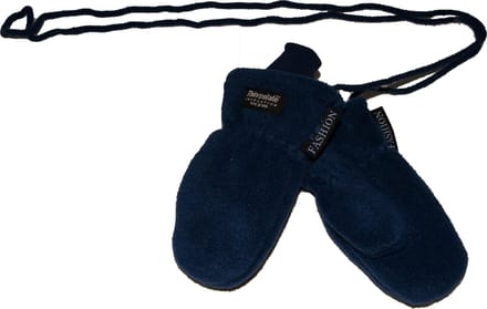 P&T Wanten Kinderen met Touwtje - Fleece - Thinsulate Voering - Donker Blauw - 3j