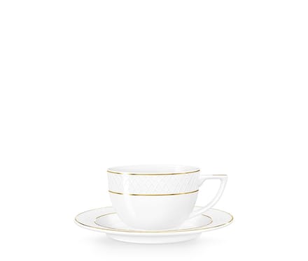 Wilmax Cappuccinotassen mit Untertassen, 6er Set, 170 ml – WL‑880102402/AB6