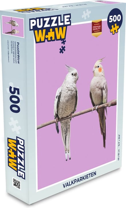 Puzzel Valkparkieten - Legpuzzel - Puzzel 500 stukjes