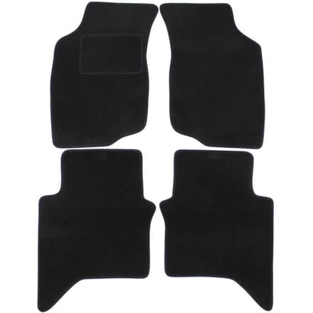Tapis de sol - Toyota - Hilux - Velours noir - 4 pièces - Ajustement précis